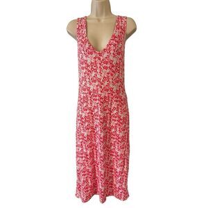BCBG Paris NWT Sleeveless Bare Back Rayon Knit Wrap Dress Floral Women’s Size XL